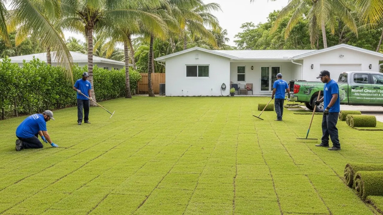 Beautiful professionally landscaped property after MD Rios landscaping service